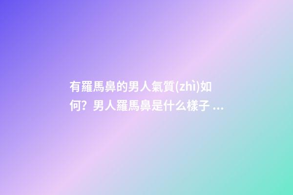 有羅馬鼻的男人氣質(zhì)如何？男人羅馬鼻是什么樣子？
